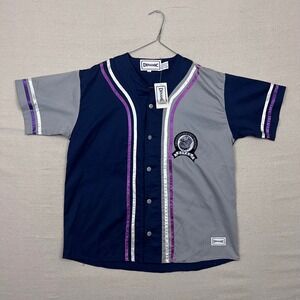 VTG Dinamic Georgetown University Hoyas Baseball Jersey Bulldog Button Up Size S